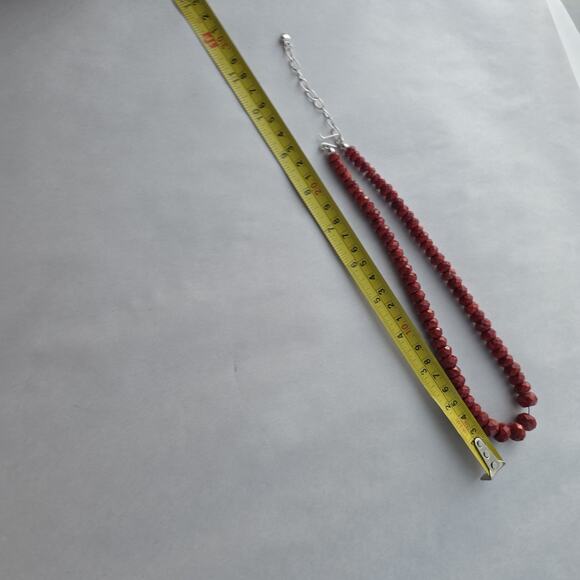 Jay King DTR Genuine Coral Red Statement Choker Necklace sterling Silver 925 - Picture 11 of 11